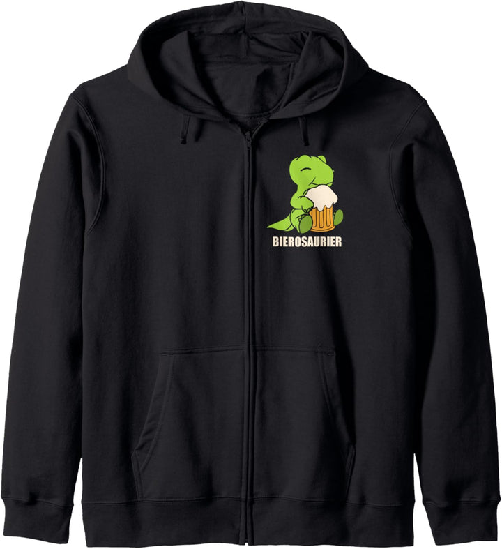 Biertrinker Dinosaurier Dino Bierosaurier Bier Kapuzenjacke