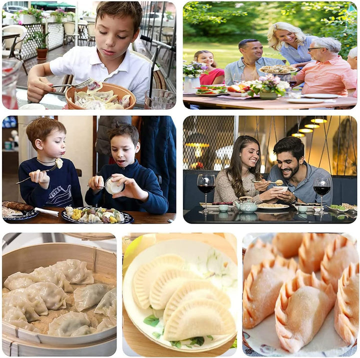 Ravioli Former,7 Stück Edelstahl Knödel Ravioliformer Set,Ravioli Aussteche,Dumpling Maker,Zur Herst