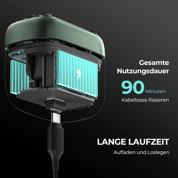 Yoose MINI 5 Rasierer Herren Elektrisch, Elektro Bart Trimmer Elektrorasierer Gesichtsrasierer Männe