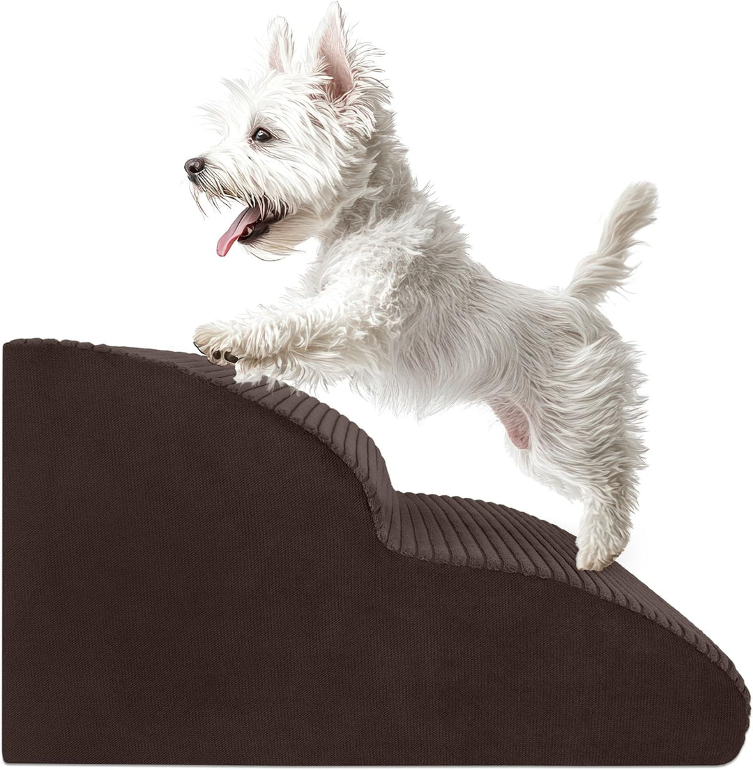 DOGGURU Hundetreppe 2 Stufen – Haustier Rampe 30cm – Stabile Anti-Rutsch Stufen für kleine Hunde &amp; K