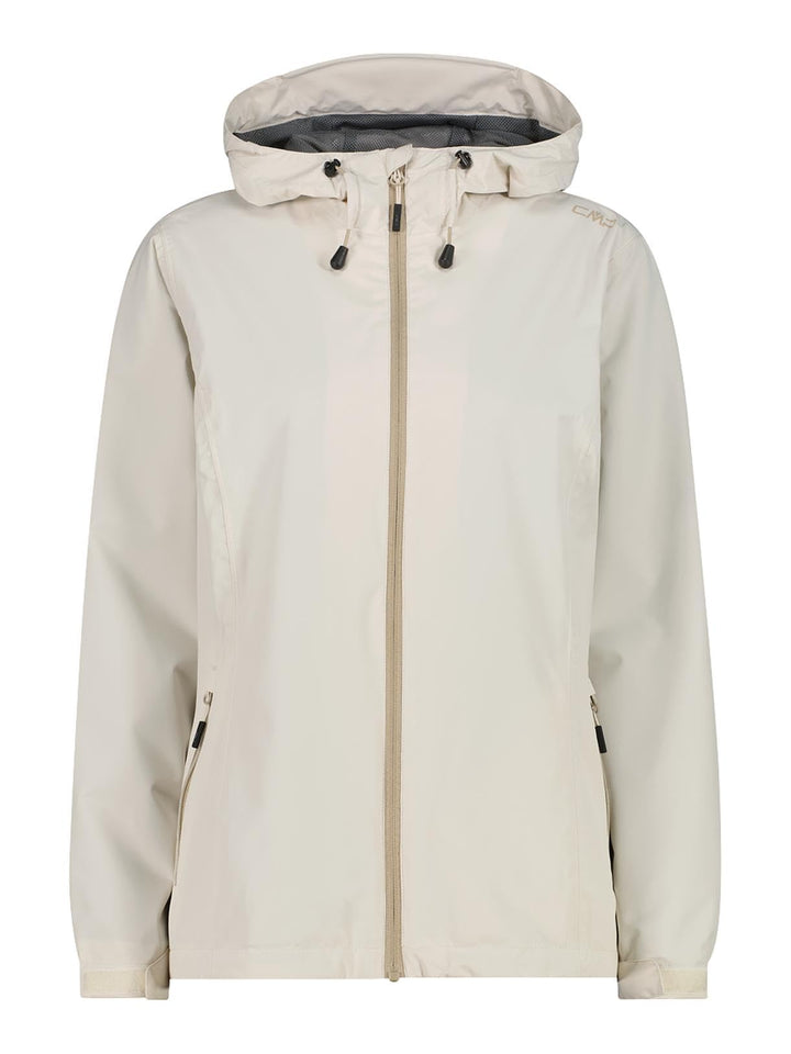 CMP Damen Regenjacke Woman Rain Jacket Fix Hood 36 A238 Vanille, 36 A238 Vanille