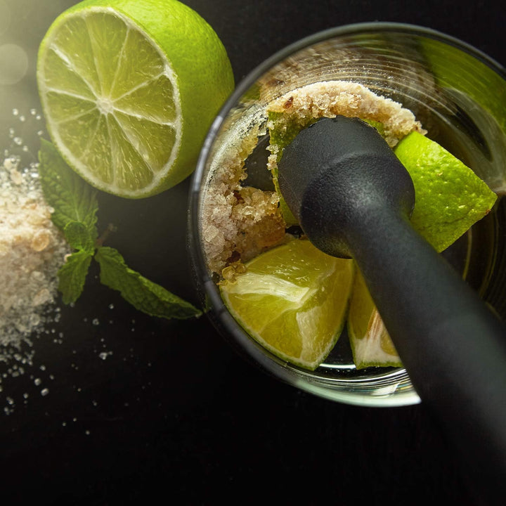 Kerafactum Barmass Dosierer Set Barstössel Bar Limetten Zitronen EIS Stössel Muddler Cocktail Barstö