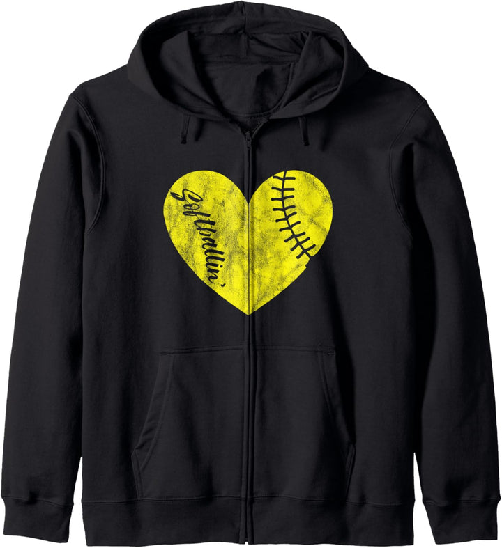 Softball Baseball Softballin Softballer Spieler Coach Ball Kapuzenjacke