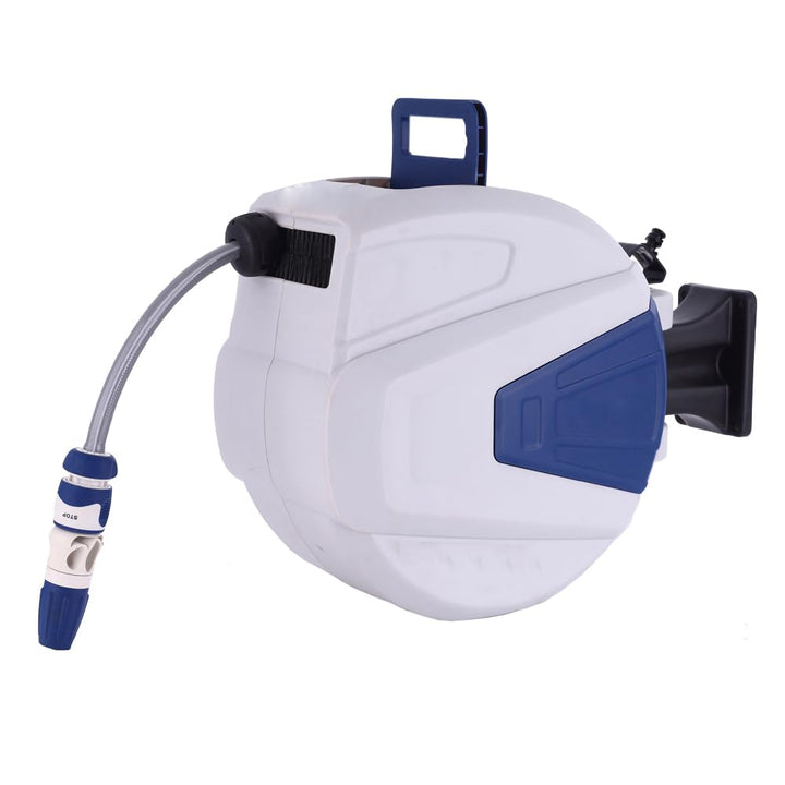 Schlauchaufroller mit 20m Gartenschlauch – 1/2 Zoll Anschluss – Automatischer Aufrollmechanismus – U