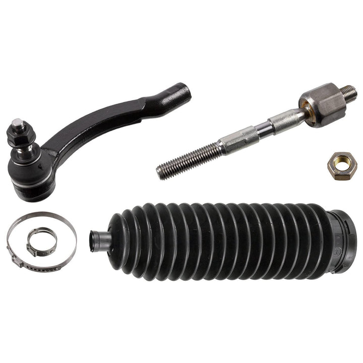 febi bilstein 40570 Spurstange mit Endstück, Manschette und Anbaumaterial , 1 Stück Vorderachse rech