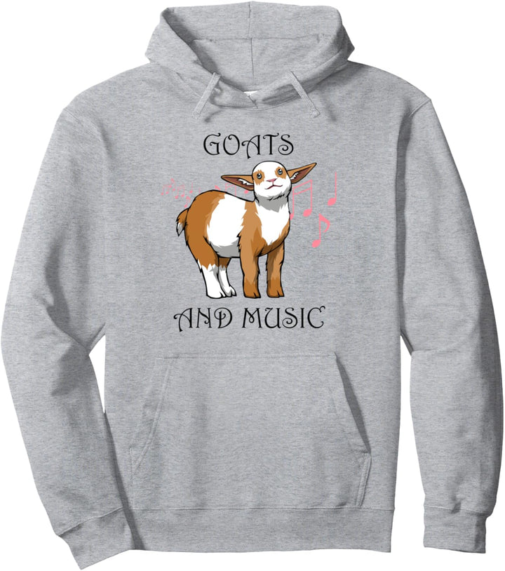 Musiker Musik und Ziegen Bauernhoftier Pullover Hoodie