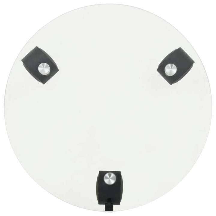 360° Drehbare Pflanzenrollen - Stabile Gehärtetes Glas Ständer für Topfpflanzen, 28 cm Durchmesser,