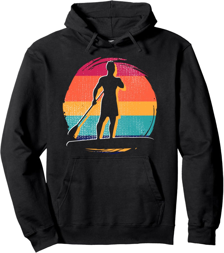 Wassersport Paddelboard SUP Retro Stand Up Paddeln Pullover Hoodie