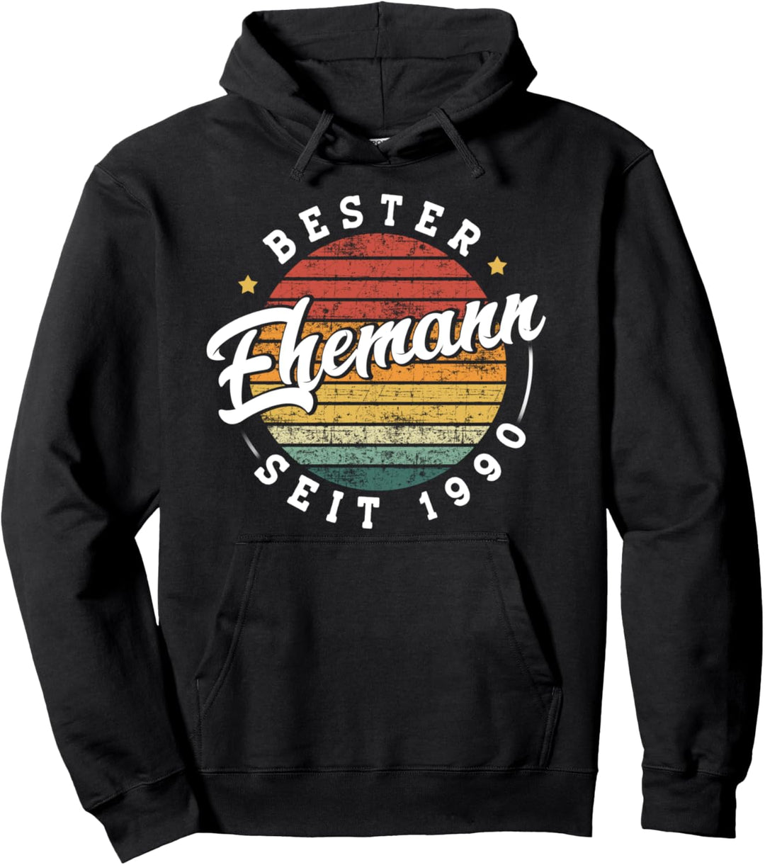 Bester Ehemann seit 1990 Perlenhochzeit Hochzeitstag Pullover Hoodie