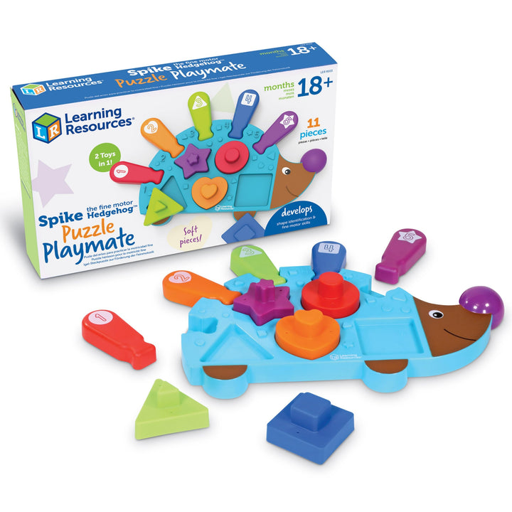 Learning Resources Spike den feinmotorischen Igel, Puzzlebrett Spielkamerad-11 Stück, Alter 18+ Mona