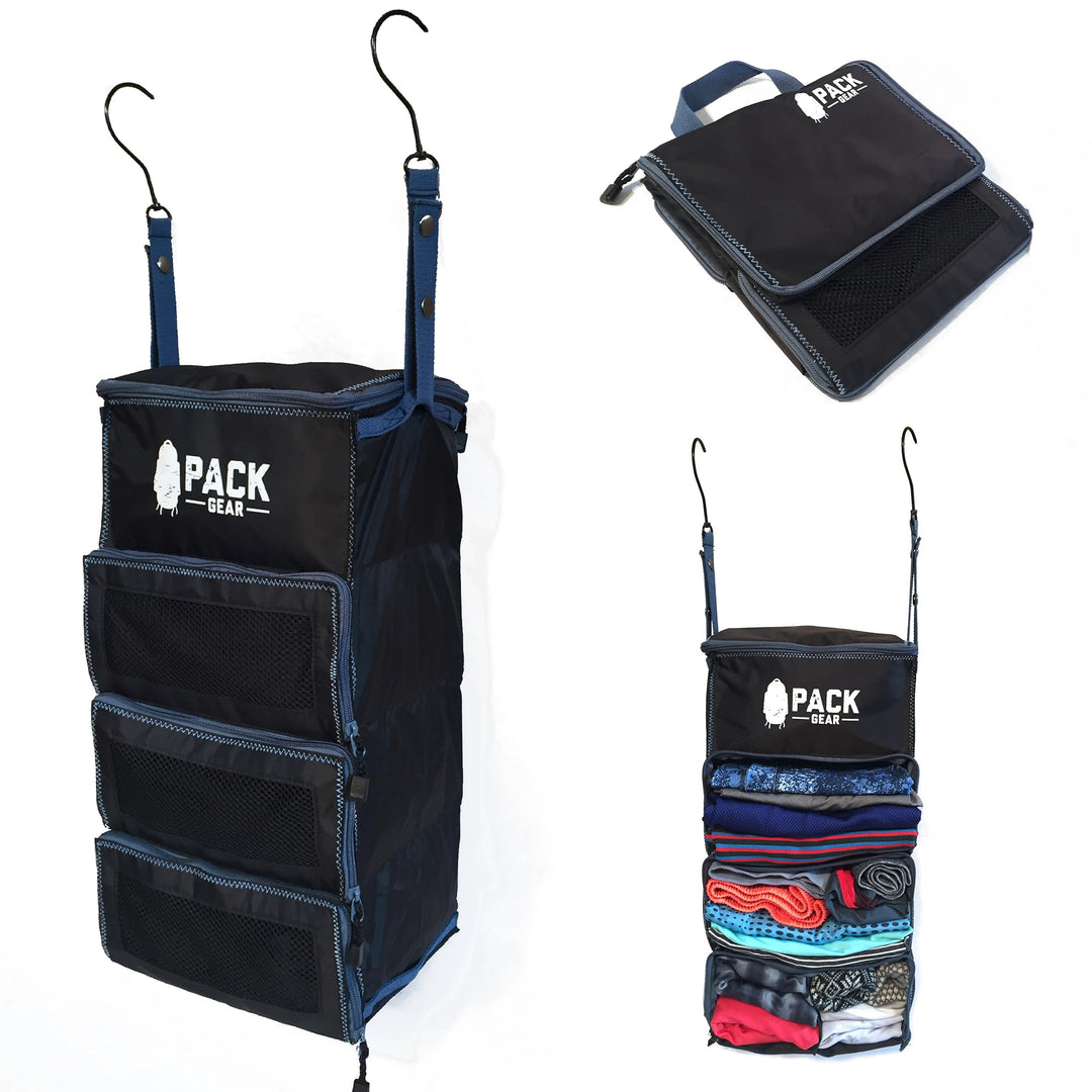 Pack Gear Hängekoffer-Organizer, Standard-Gepäck-Organizer zum Aufhängen, passt in jeden Handgepäck-