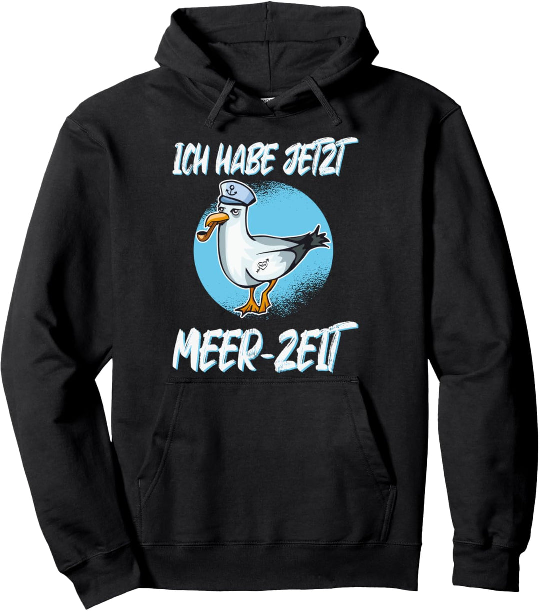 Norddeutsch Moin Seemann Anker Möwe Ostsee Pullover Hoodie