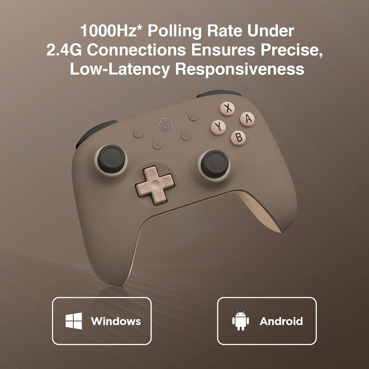 8bitdo Ultimate 2C Wireless Controller für Windows-PC und Android, mit 1000 Hz Abfragerate, Hall-Eff