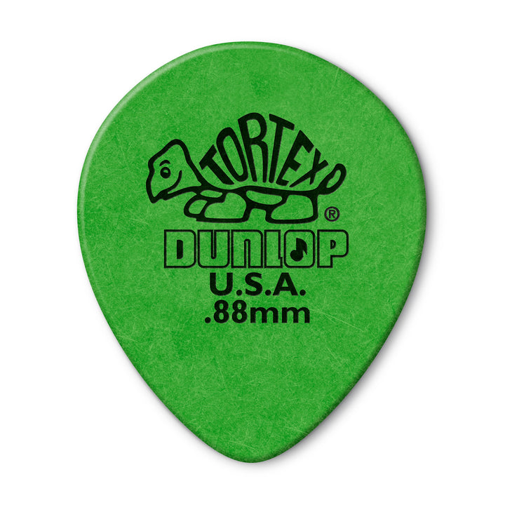 Dunlop 413R.88 Tortex® Tear Drop, grün, 88 mm, 72/Beutel .88mm, .88mm
