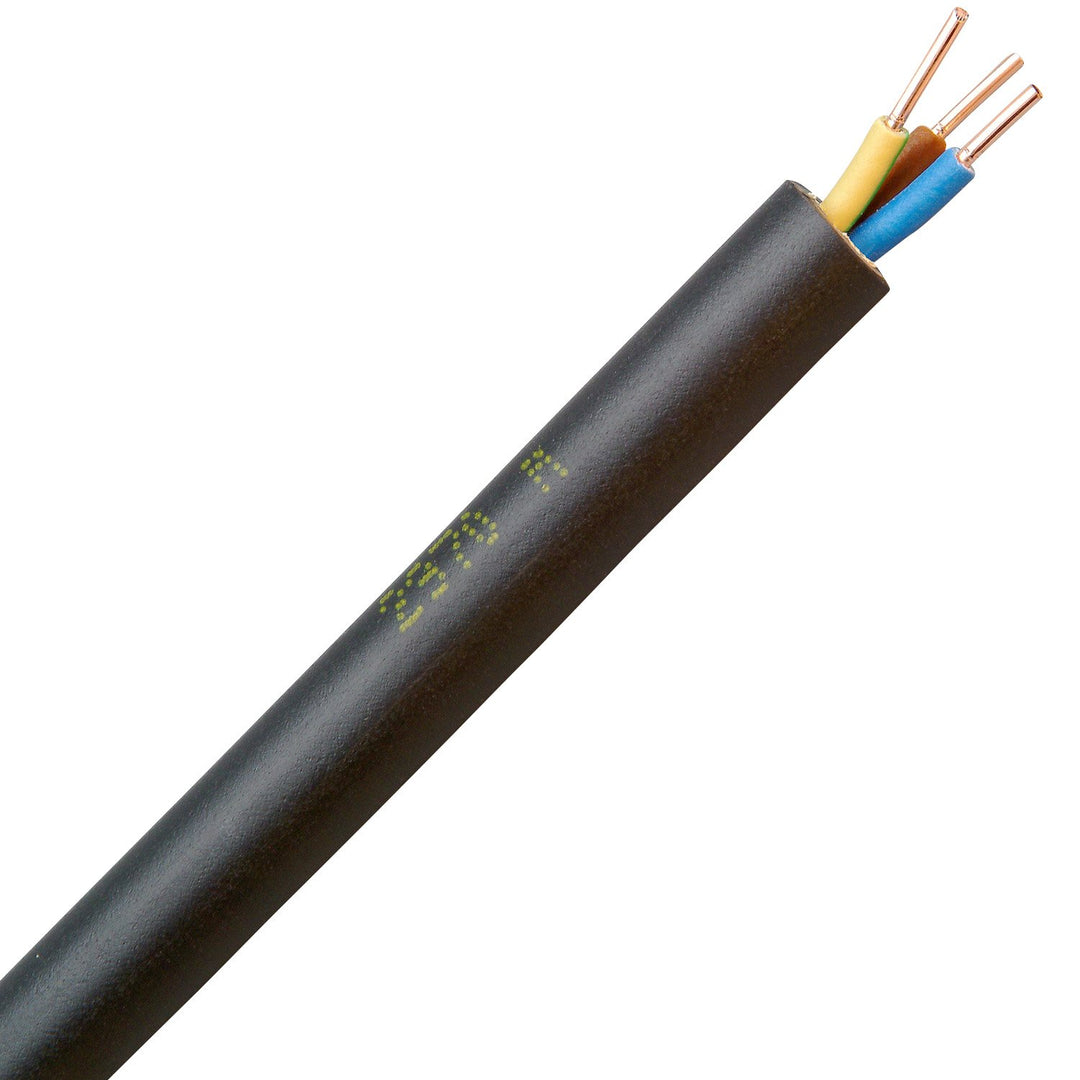 Kopp 153350847 Erdleitung NYY-J, 3 x 1.5 mm², 50 m, schwarz
