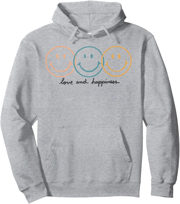 Trendy Love And Happiness Pullover Hoodie