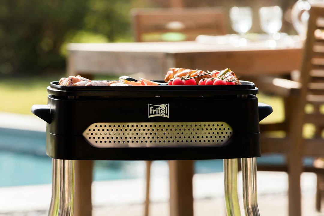 Fritel BBQ 3256 - Elektrogrill - 40x36 cm - 2000 W - Platte + Deckel