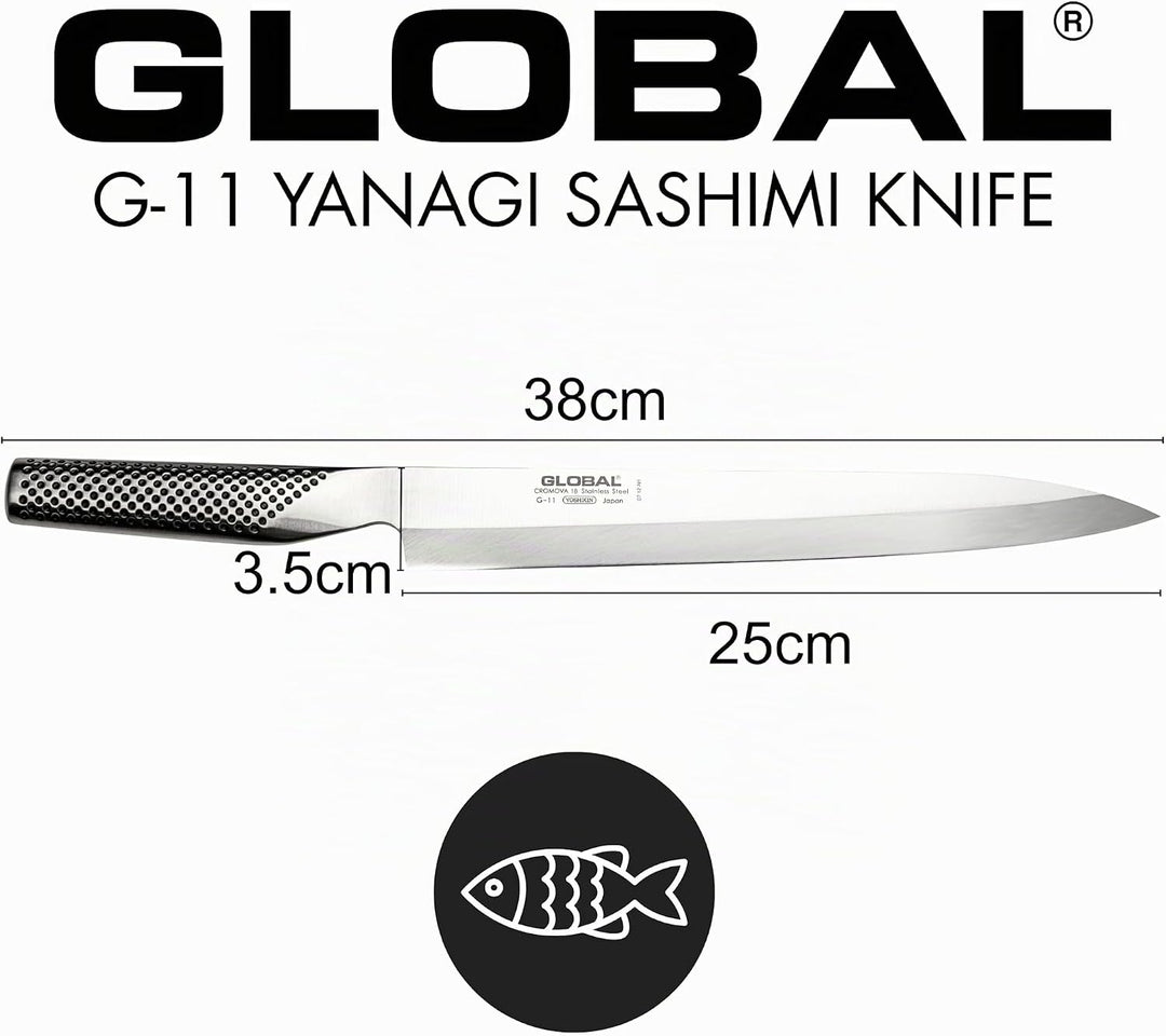 G-11 Global Fischmesser 25 cm