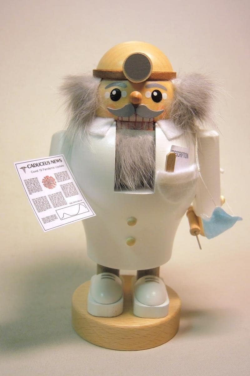 Richard Glässer Nussknacker Arzt Virologe - 16 cm
