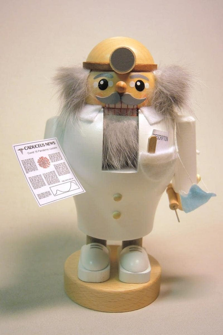 Richard Glässer Nussknacker Arzt Virologe - 16 cm