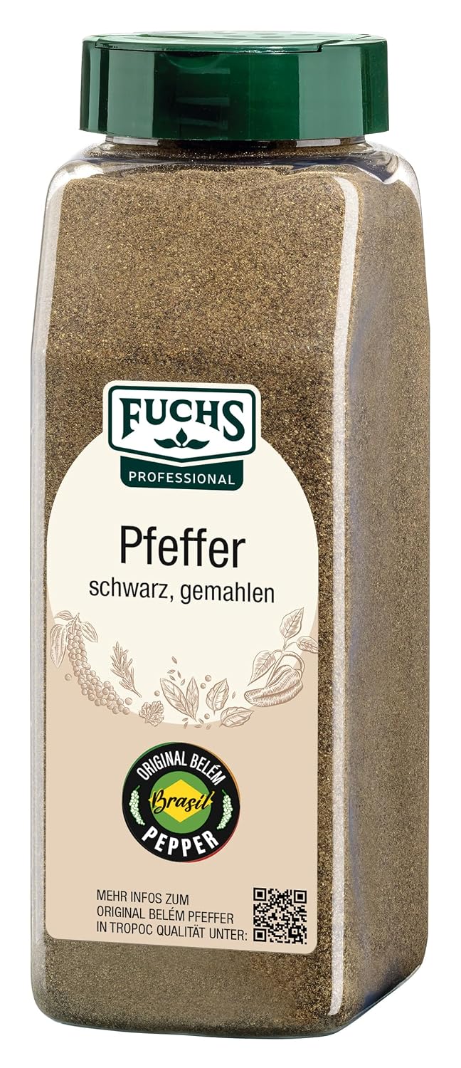 Fuchs Pfeffer schwarz gemahlen (1 x 550 g), 1