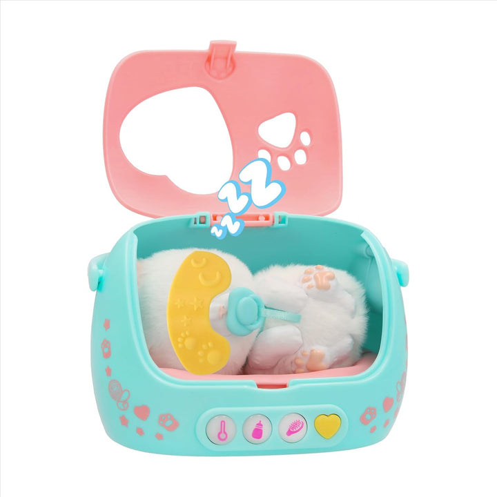 Baby Paws JUST Born Kitty INTERAKTIVE Haustiere Haustiere mit Einer elektronischen Transportbox mit