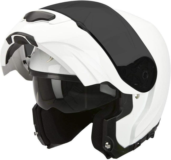 Scorpion Motorradhelm aus Ultra-TCT, 59-60, weiss L durchsichtig, L durchsichtig