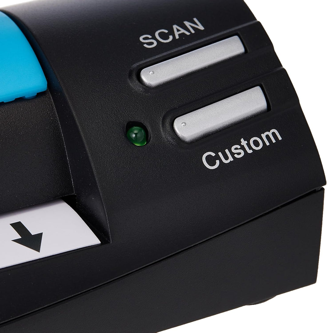 Plustek MobileOffice S602 Visitenkarten-Scanner 1200 x 1200DPI A6 schwarz, blau – (104,9 x 500 mm, 1