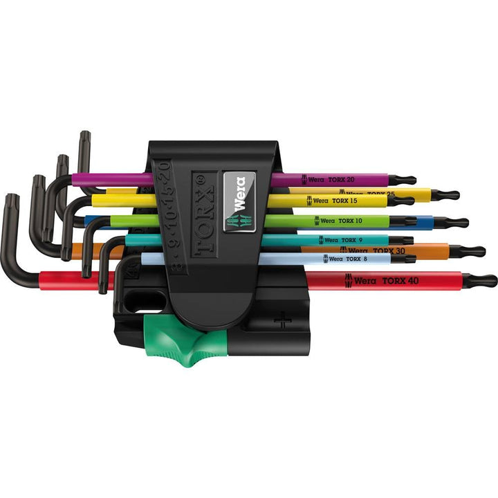 Wera 967 SPKL/9 Torx BO Multicolour Winkelschlüsselsatz, BlackLaser, 9-teilig, 05024335001