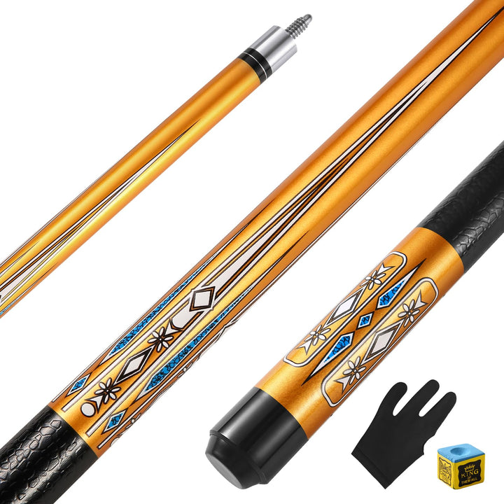 Pool Queue, 58 Zoll Billard Queue Hardwood Pool Cue 13mm Spitzen für Professionelle Billardspieler,