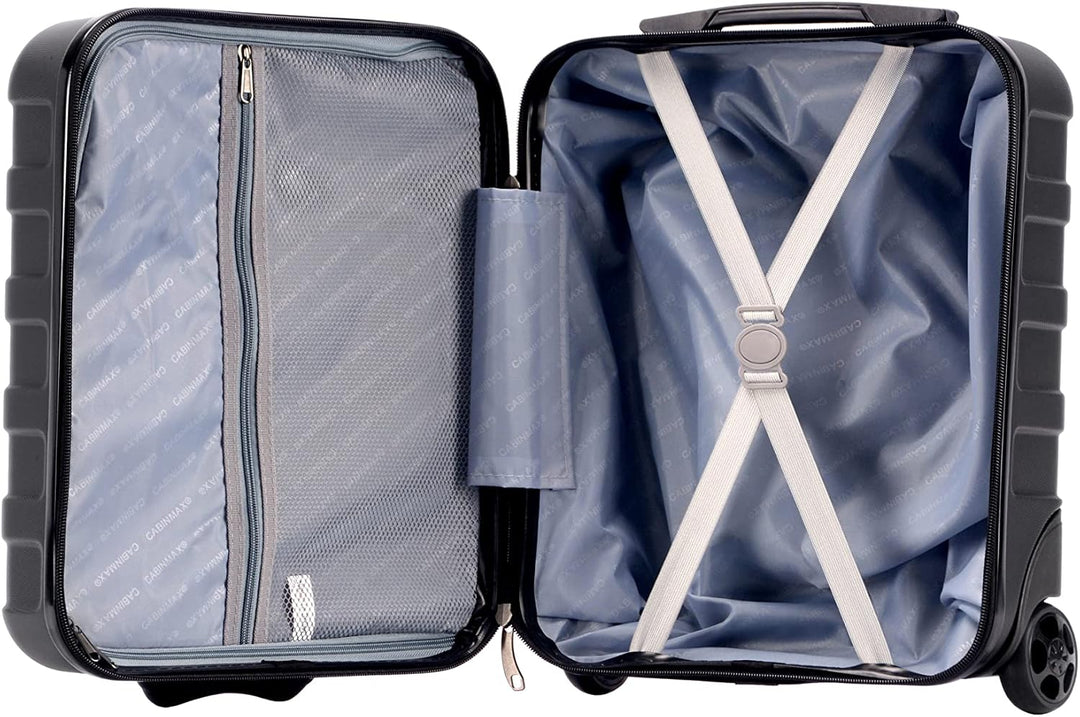 Cabin Max Handgepäck Koffer 45x36x20 Suitcase Luggage EasyJet Untersitz 30L 45 x 36 x 20cm, 2 Räder