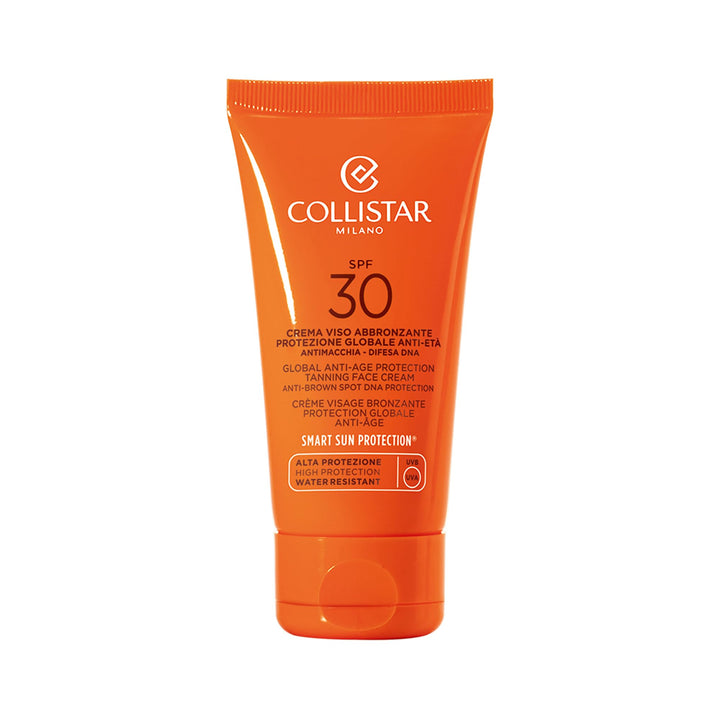 Collistar Gesichtsbräunungscreme globaler Anti-Aging-Schutz mit LSF 30, Gesichts- und Halscreme, Sch