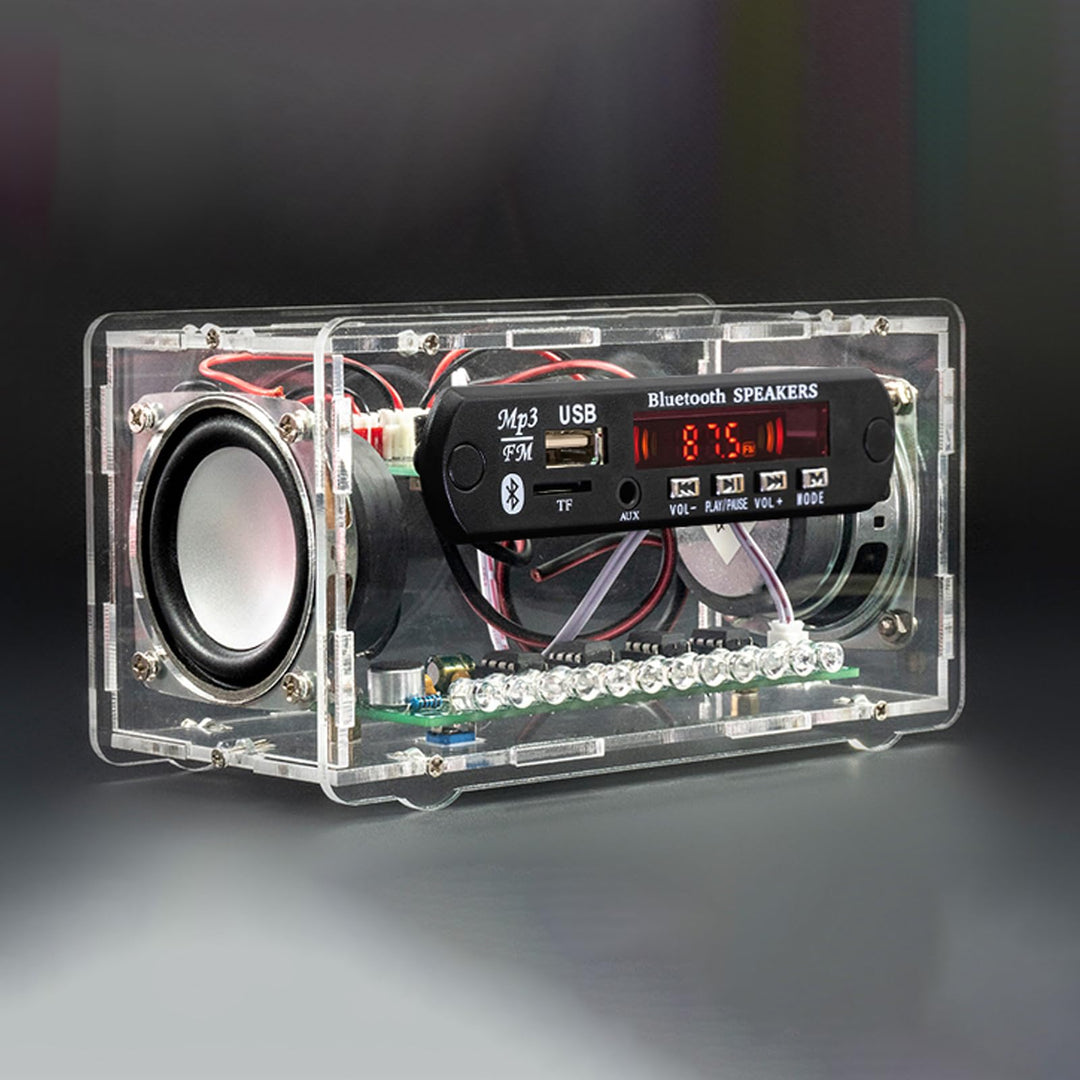 Elektronik Bluetooth Lautsprecher mit FM Radio DIY Löten Bausatz, Fernbedienung Music Player Projekt