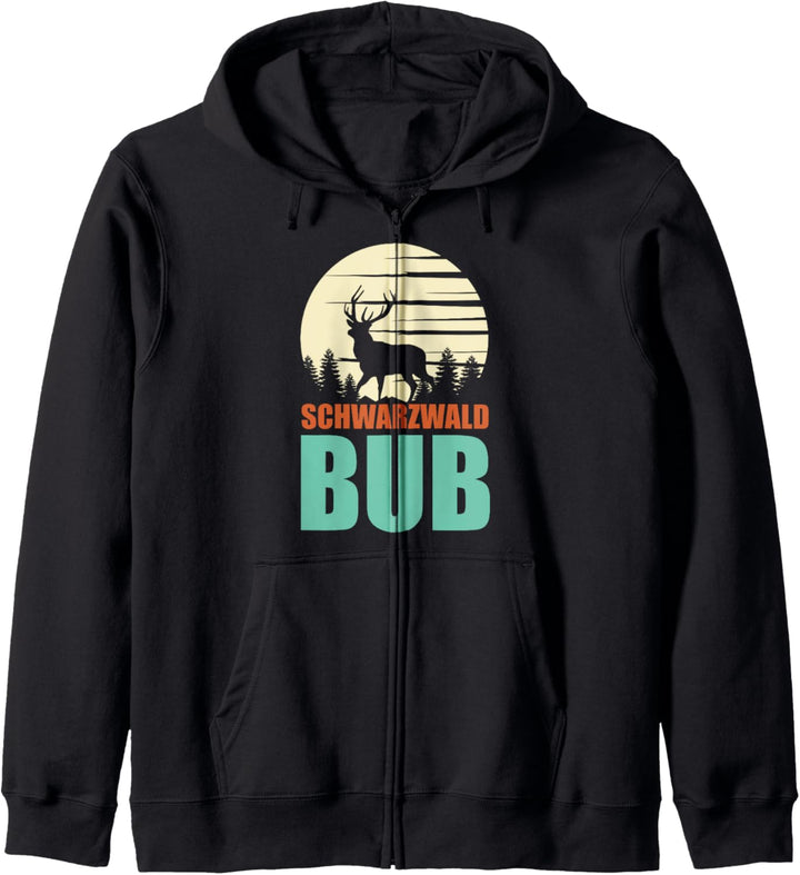 Schwarzwaldbub Schwarzwald Bollenhut Wandern Souvenir Kapuzenjacke