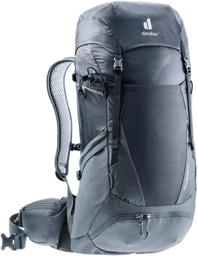 deuter Herren Futura Pro 36 Wanderrucksack (1er Pack) 36 L Black-graphite, 36 L Black-graphite