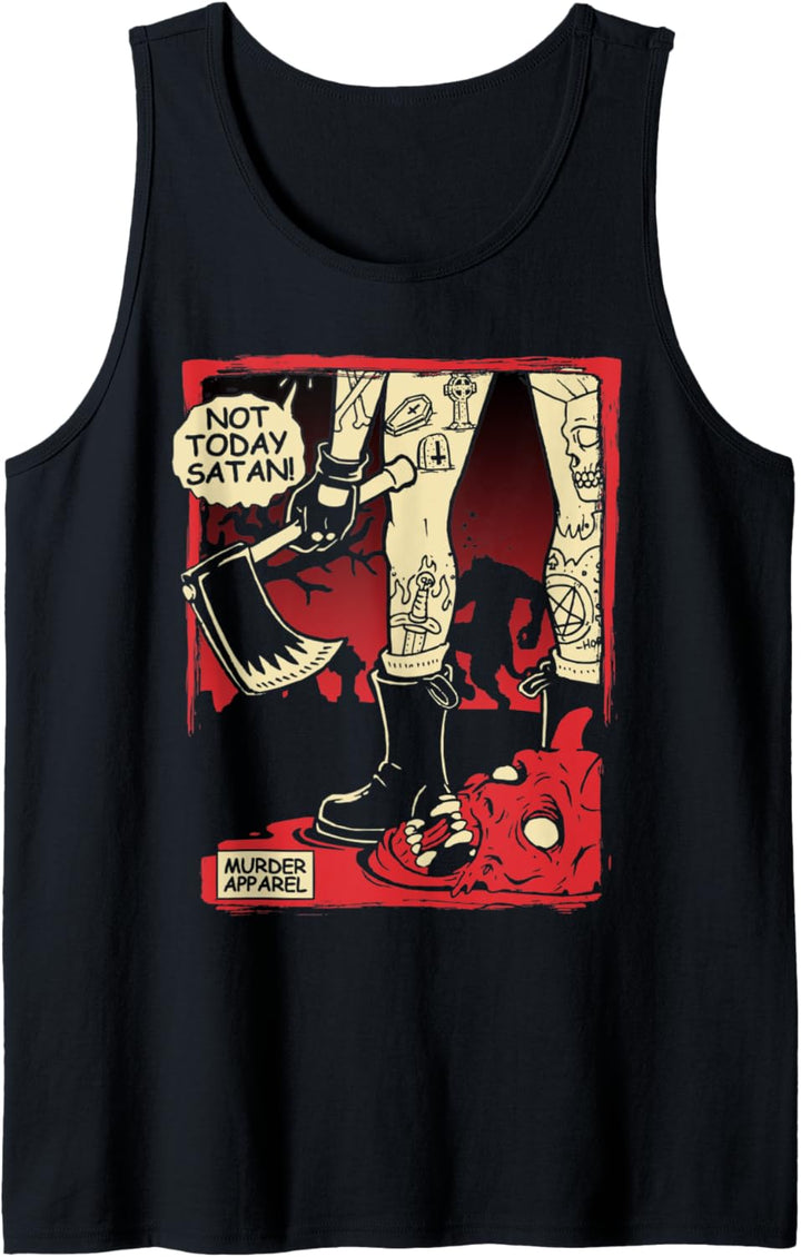 Heute nicht Satan Goth Hölle Tank Top