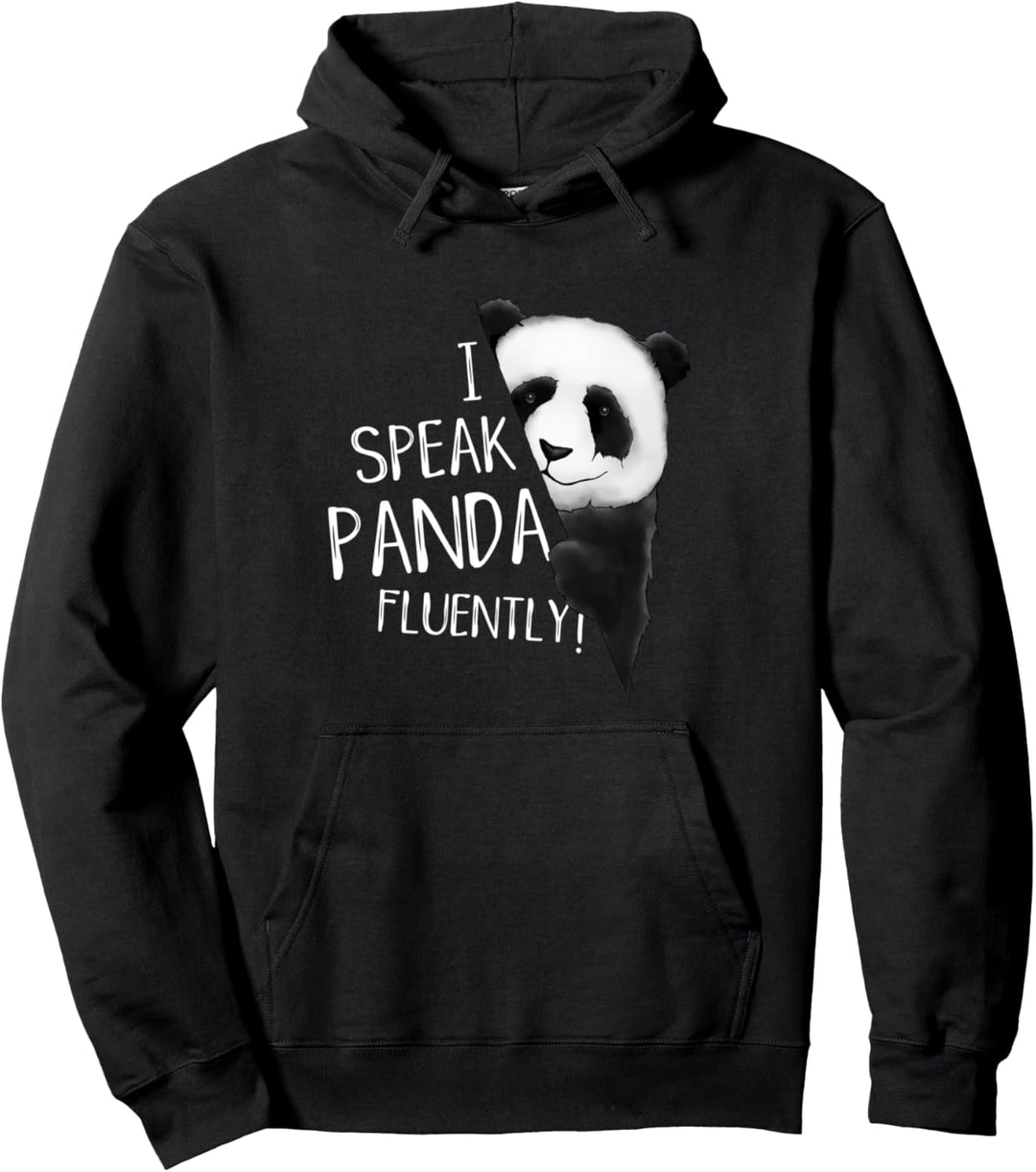 Ich spreche fliessend Panda! Panda Fan Fun Pullover Hoodie