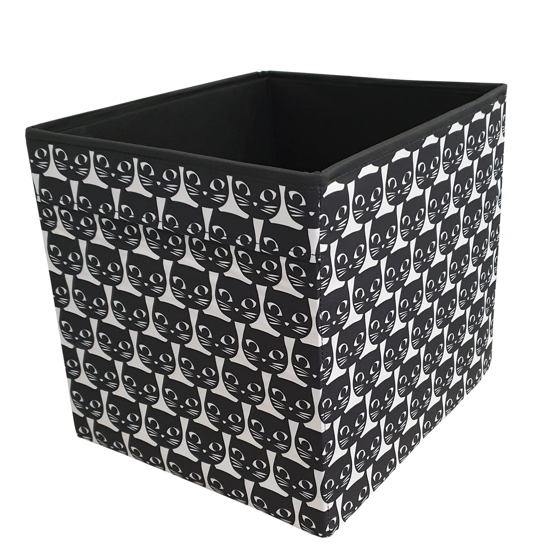 IKEA Katzenmuster-Container; 33x38x33cm, Schwarz, Polypropylen (PP), Schublade