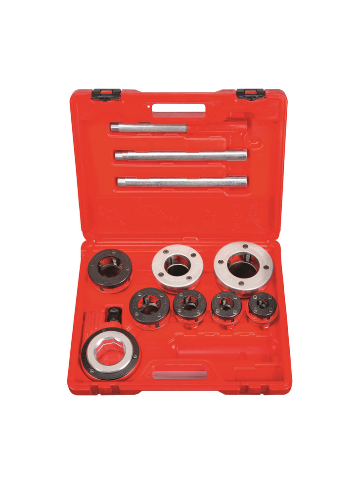 ROTHENBERGER 070781X SUPER CUT Gewindeschneiden-Set im Koffer, Ratschen-Gewindeschneidkluppe, BSPT R
