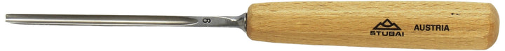 Stubai Stechbeitel Serie 55 - Form 9 : Gerades Hohleisen 4mm - 550904, 4mm