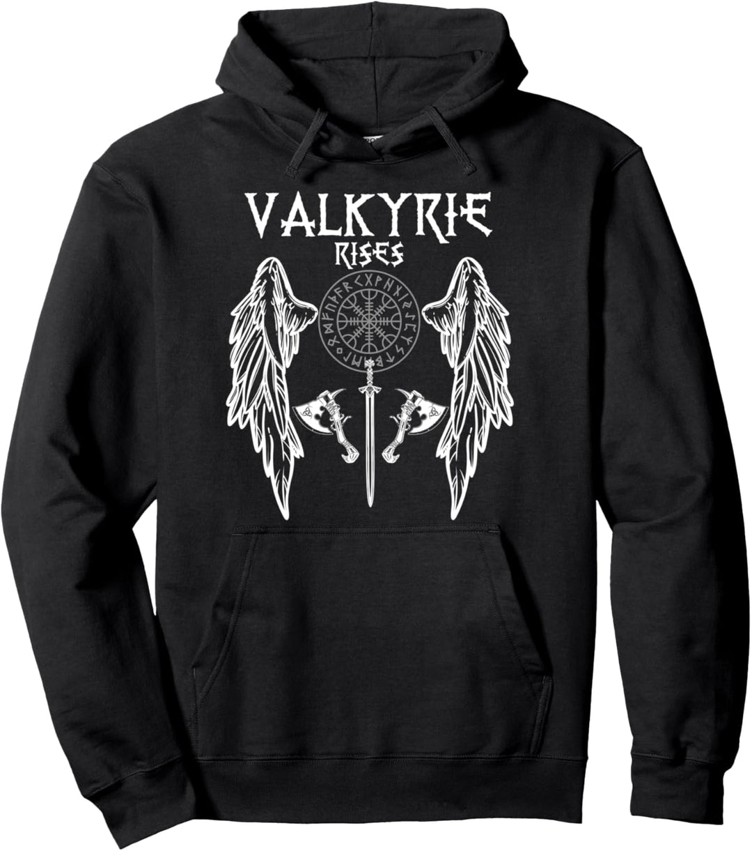 Valkyrie Walküre Vikinger Valhalla Odin Kämpferin Geschenk Pullover Hoodie
