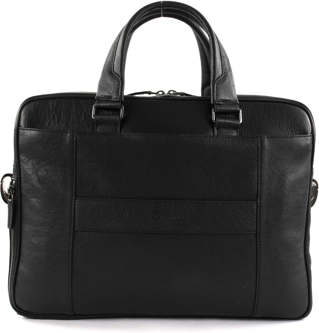 Piquadro Black Square Aktentasche Leder 39 cm Laptopfach