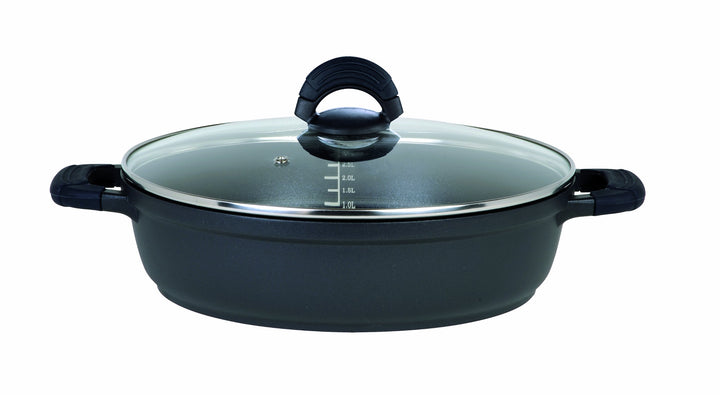 GSW 458108 SilcoGUSS noir Schmorbräter - 24cm 24 cm, 24 cm