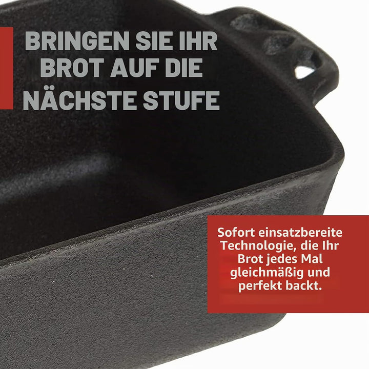 Camp Chef Home Seasoned Brotform aus Gusseisen 1 Schwarz, 1 Schwarz