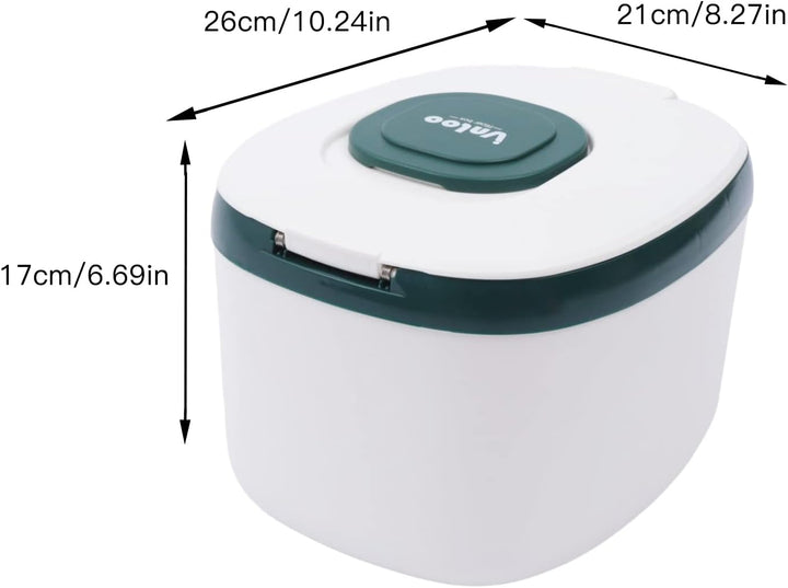 Bathrena 5KG Reisspender|Küche Sammlung Eimer Reis Box Reis Zylinder Insekten-Proof Feuchtigkeit-Bew
