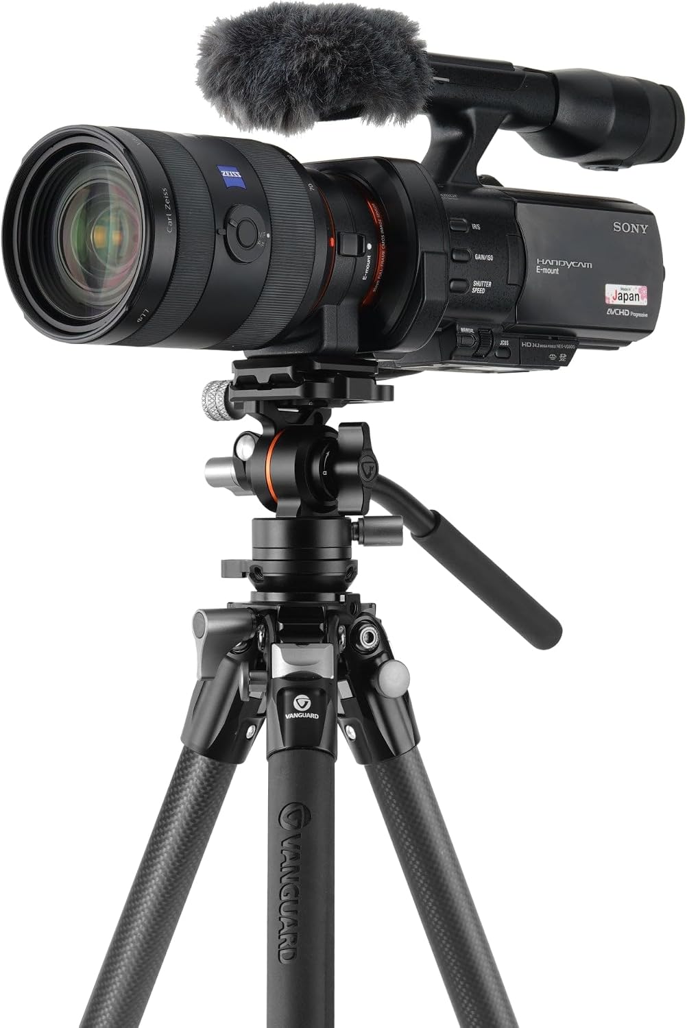 Alta Pro 3VLT 235CV12 - Kompaktes Video-Reise-Stativ aus Carbon mit Nivellierbasis - Traglast 6 kg K