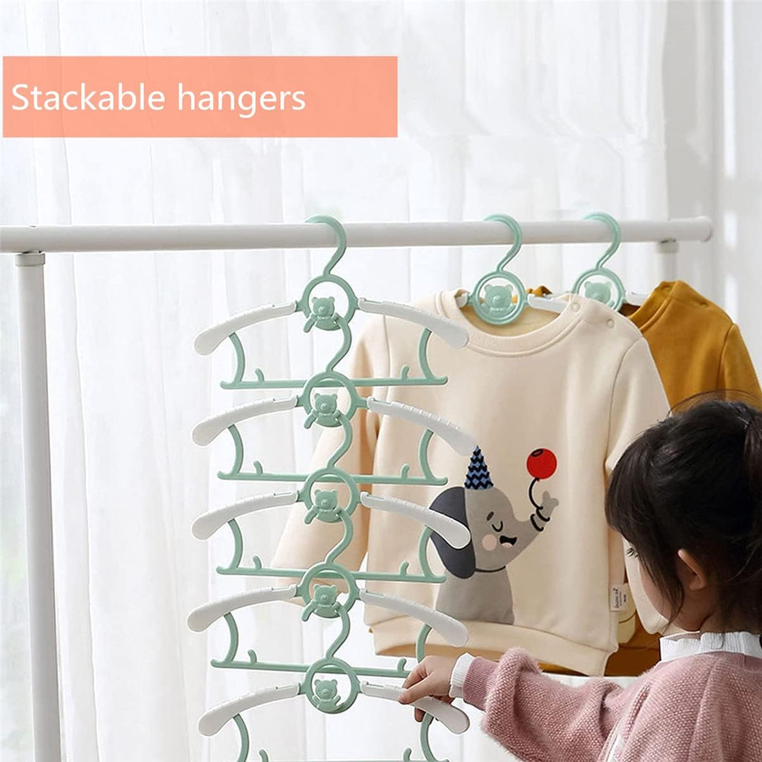 Spesh 20 Stücke Kinderkleiderbügel 28-36cm Verstellbare Baby Kleiderbügel Kunststoff Kleiderbügel mi