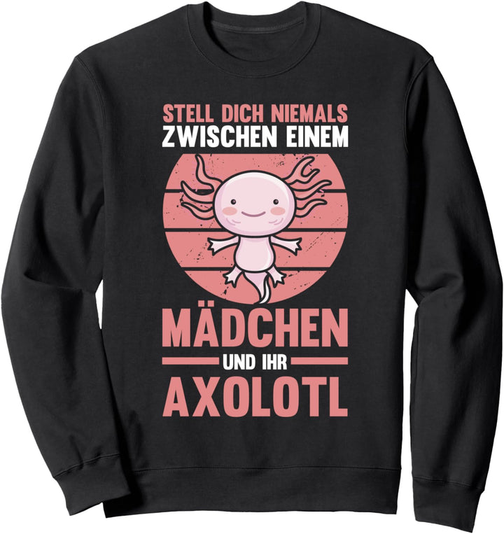 Mädchen mit Axolotl Sweatshirt
