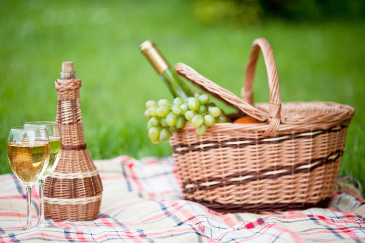Picknickkorb aus Weide Weidenkorb mit dem Deckel grosser Aufbewahrungskorb für Obst und Gemüse Provi