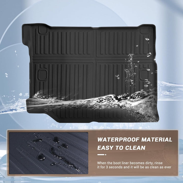 YEE PIN Kofferraummatte Kompatibel mit Jeep Wrangler JL 4XE 2021-2023, für Kofferraum mit Audio Gumm